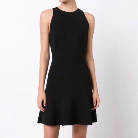 Theory Felicitina Fit & Flare Black Mini Dress - Picture 5 of 5